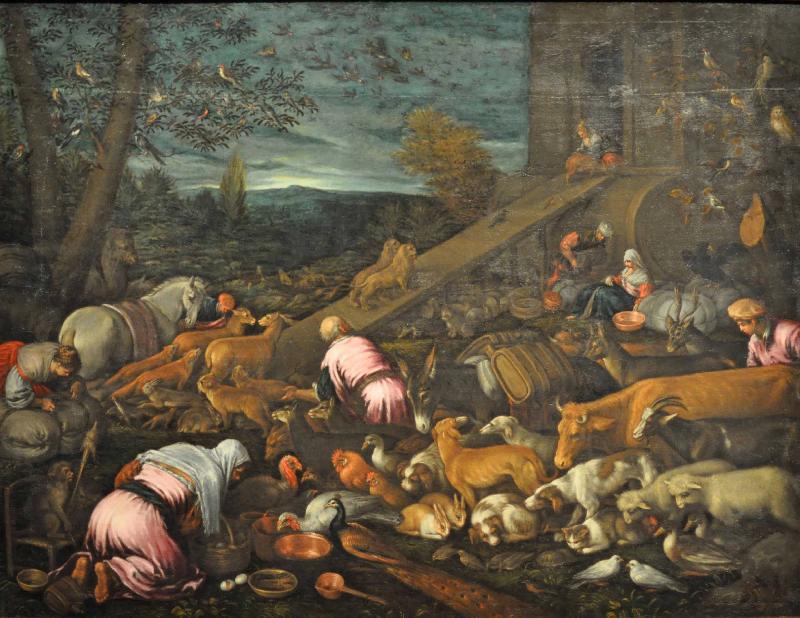 Jacopo Bassano Entry into the Ark oil painting picture
